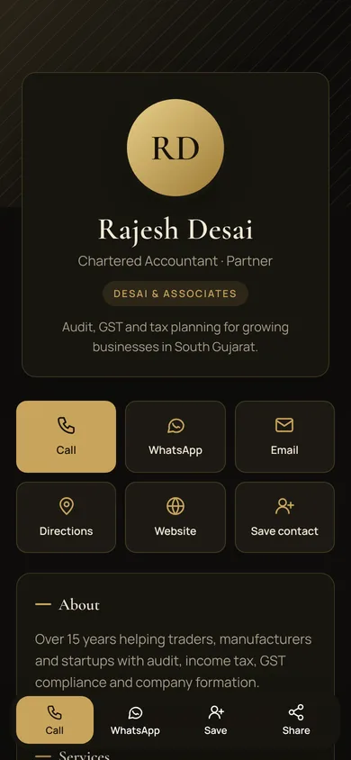 NFC smart card profile