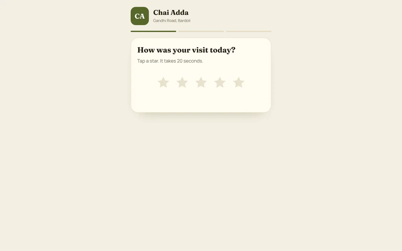 AI Suggested Reviews on desktop