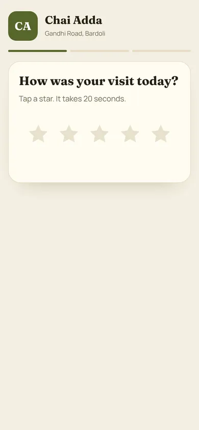 AI Suggested Reviews on mobile